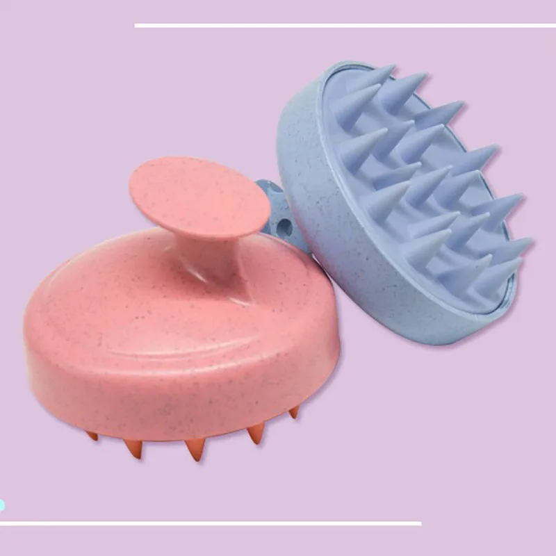 Silicone Shampoo Brush Head Scalp Massage Comb Hair Root Itching Clean The Scalp Thoroughly Body Massage Brush Bath Brush