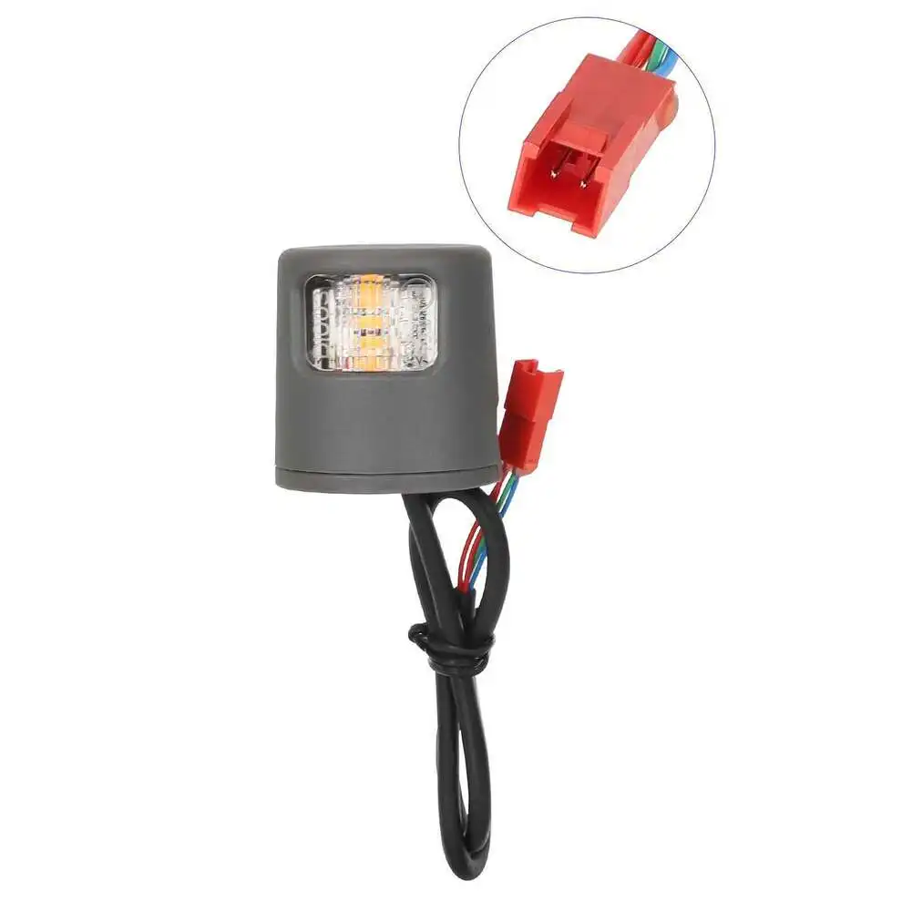 

Водонепроницаемый комплект круглых указателей поворота для электросамоката слева и справа с защищенным от атмосферных воздействий разъемом для безопасных поездок