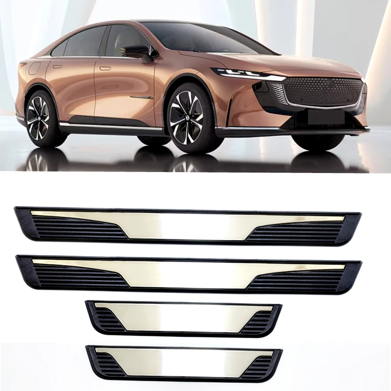 

For Mazda 6e EZ-6 J90A 2024 2025-2027 Door Sill Pedal Cover Guards Stainless Welcome Scuff Plate Protector Trims Car Accessories