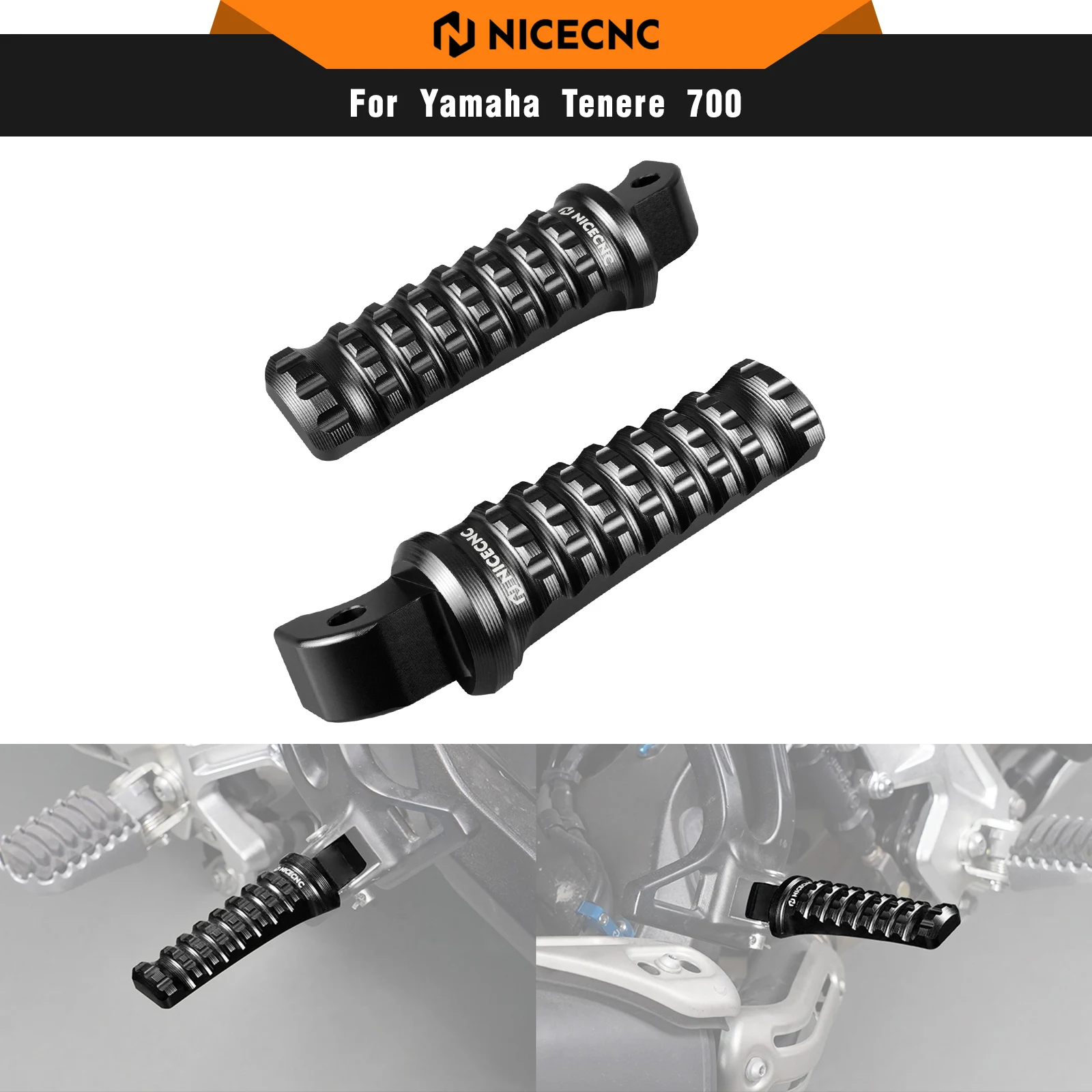 

Rear Passenger Footrests Footpegs For Yamaha Tenere 700 XTZ 700 2019-2022 Rally Edition 2020-2022 Tracer 900 2019 Niken 2019