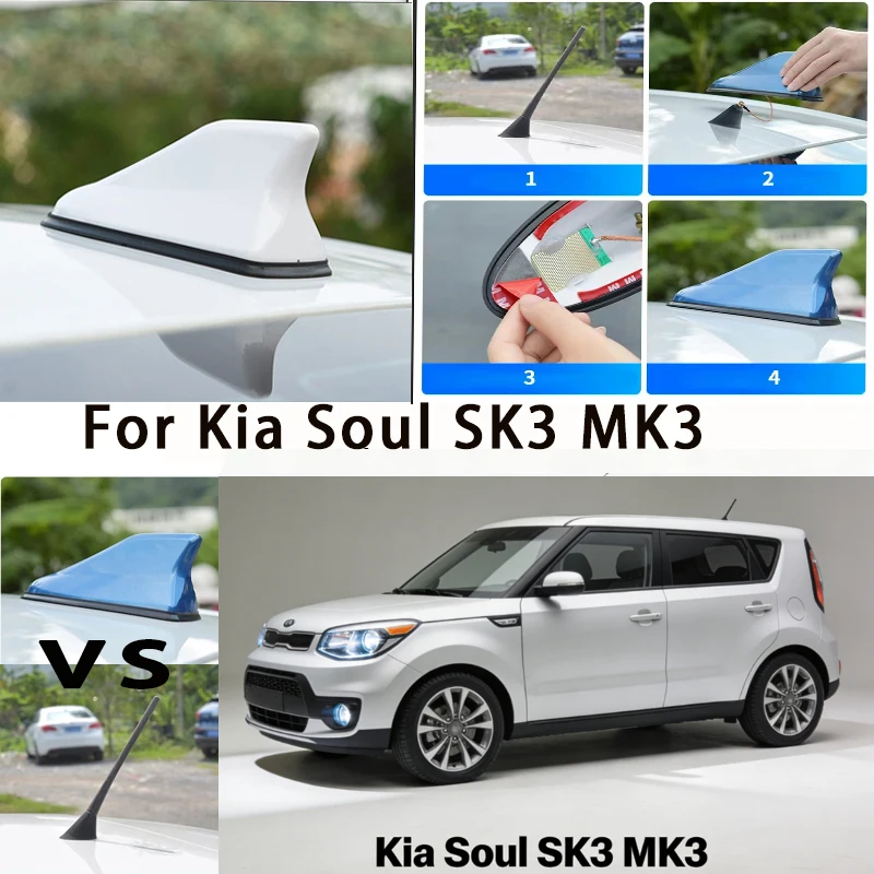 

For Kia Soul SK3 MK3 Car Trunk Anti-Collision Reflective Warning Safety Tape 1Pcs Auto Rear Bumper Protector Sticker