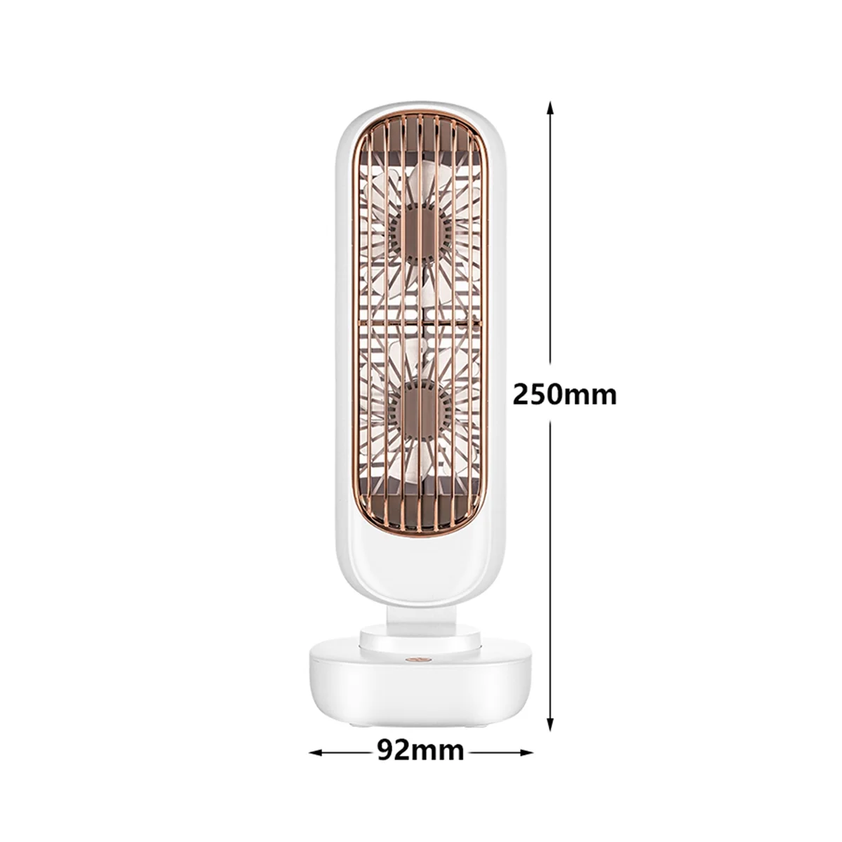 New Stand Mini USB Fan Battery Rechargeable Tower Table Fan Type-C Portable Desktop Air Cooler for Home Study Camping 3