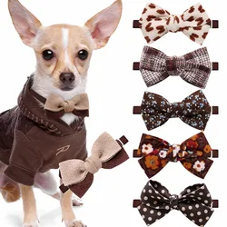 10pcs Dog Supplies Fashion Delicate Dog Bowtie Pet Neckties for Dogs Pets Bowknot Pet Dog Grooming Accessories Pet Supplies
