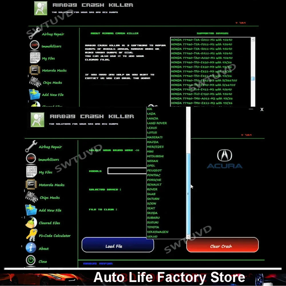 2025 AIR BAG CRASH KILLER 10.9.16 Crash Data ECU Clear Dumps Service Tool Airbag Programs Delete Repair Crash & Data Resetting - Image 3