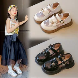 Fashion Chic Flower Children Princess Shoes traspirante causale Kids Mary Jane Shoes for Party New Summer Girls Mesh Leather Shoes