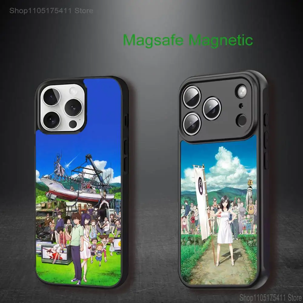 

S-Summer Wars Anime Phone Case For iPhone 17,16,15,14,13,12,11,Pro,Max,Plus,Mini,SE4,E Magnetic Magsafe Wireless Charging