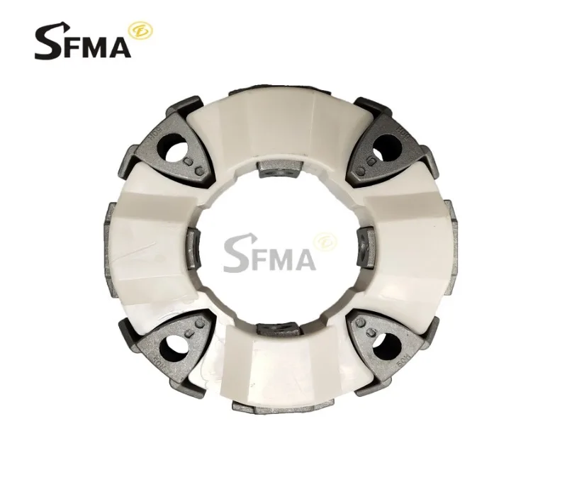 50H Coupling Hydraulic Pump Cushion Glue Assembly excavator parts Connecting Glue  Aluminum Block HITACHI EX200-1 EX200-3