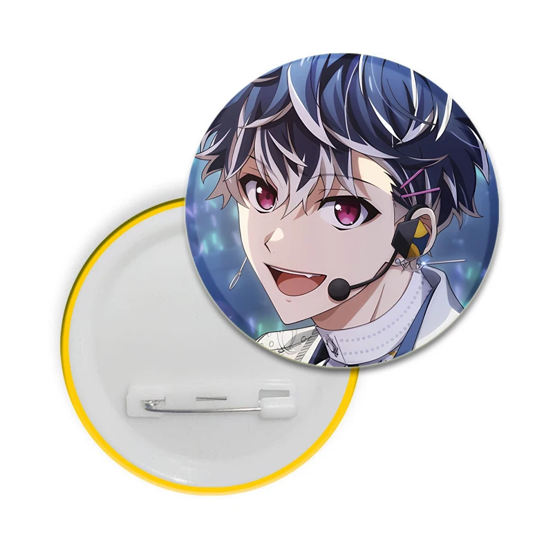 Broche esmaltado de Anime IDOLiSH7, insignia de cuello de mochila, alfileres de solapa hechos a mano de dibujos animados, regalos de joyería para amigos, 32/44/58mm