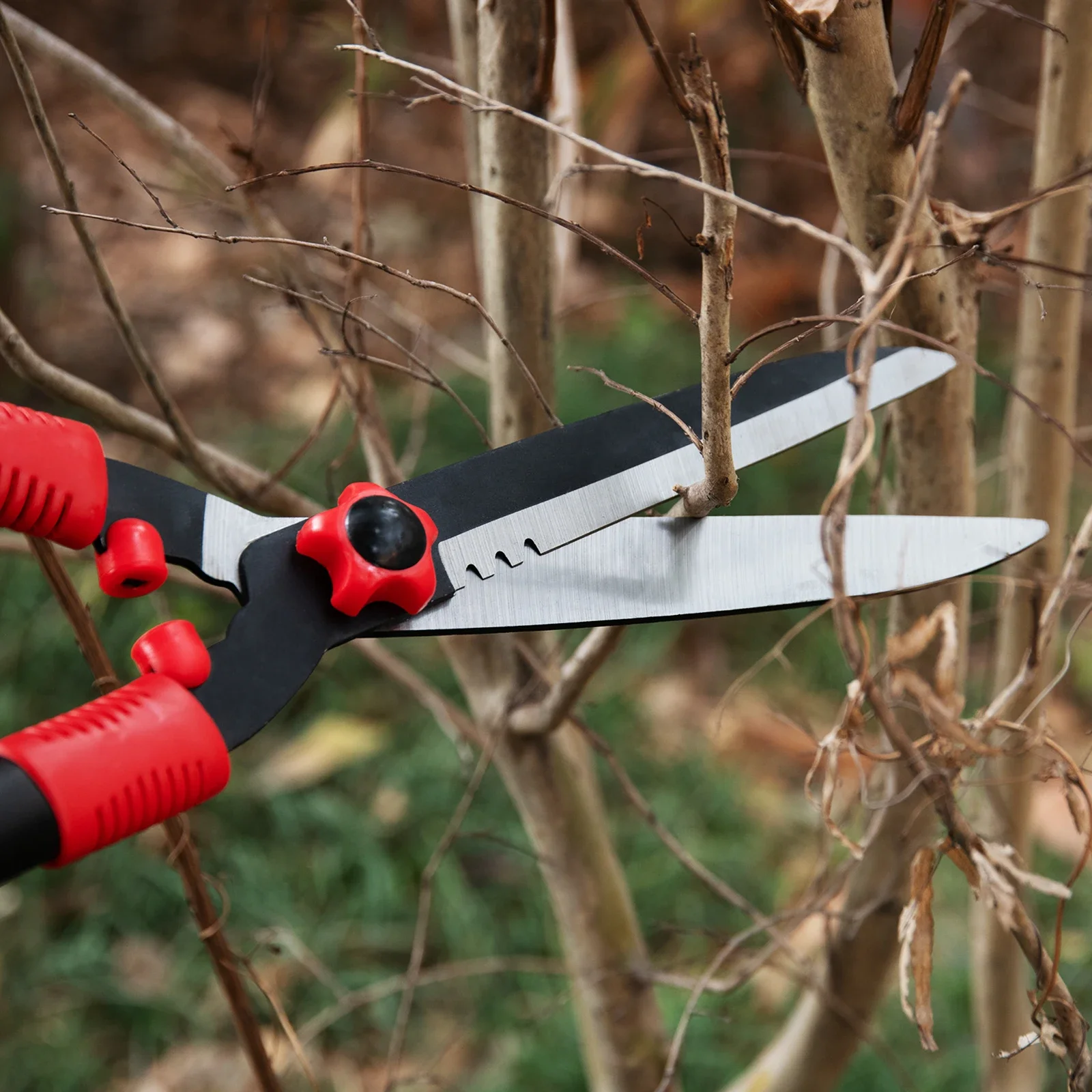 Garden Hedge Shears with Carbon Stainless Steel Sharpness Straight Elbow Tools Fruit Picking Household Weed Pruning Scissors