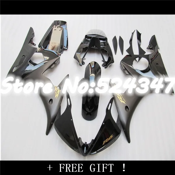 

plastic motorcycle fairings set for YZF R6 2003 2004 2005 YZFR6 03 04 05 matte black fairing kits bodywork part for Yamaha-Nn