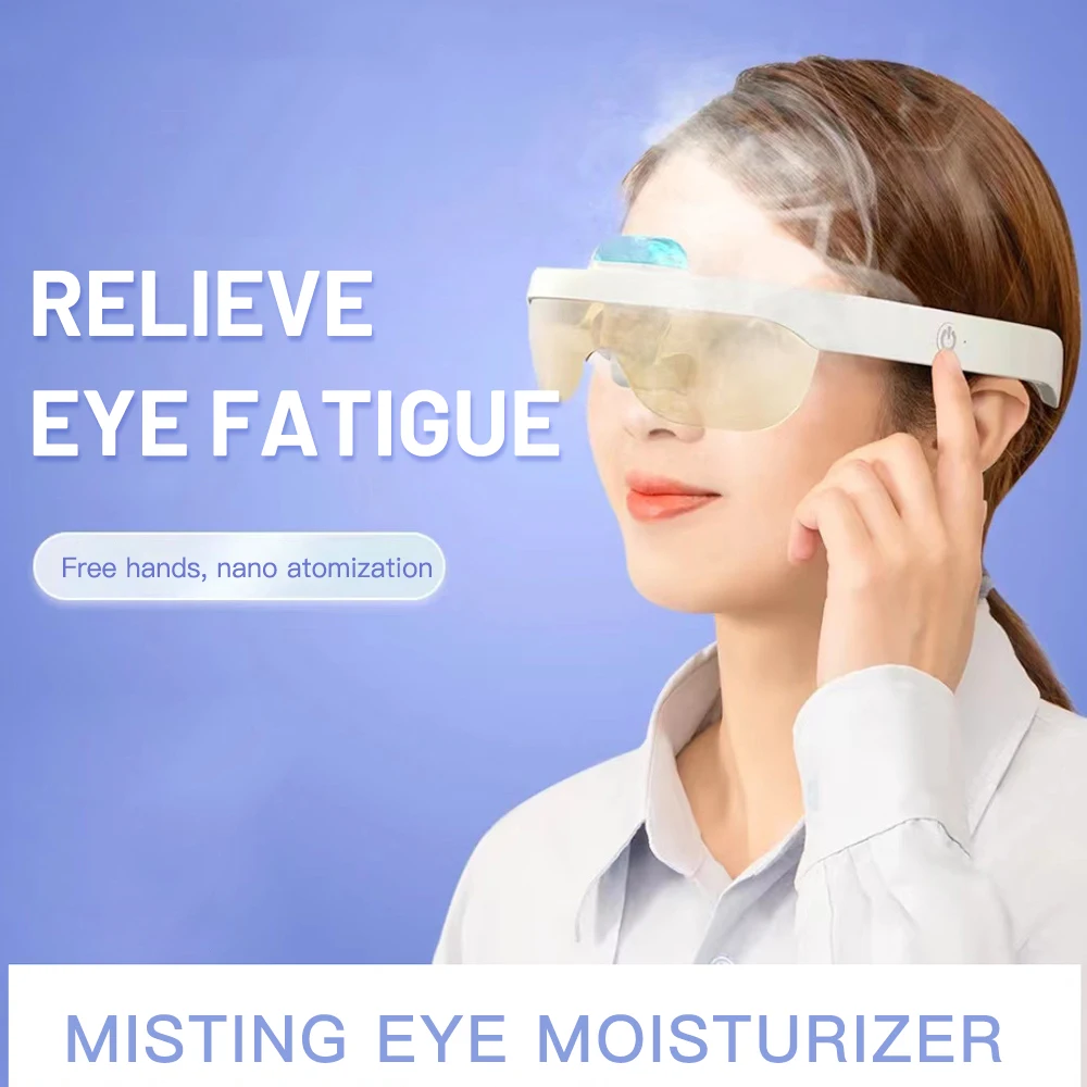 Nano Sprayer Electric Spray Eye Glasses Facial Steamer Moistening Device Steam Eye Mask Soothing Relief Tired Dry Eyes Fatigue