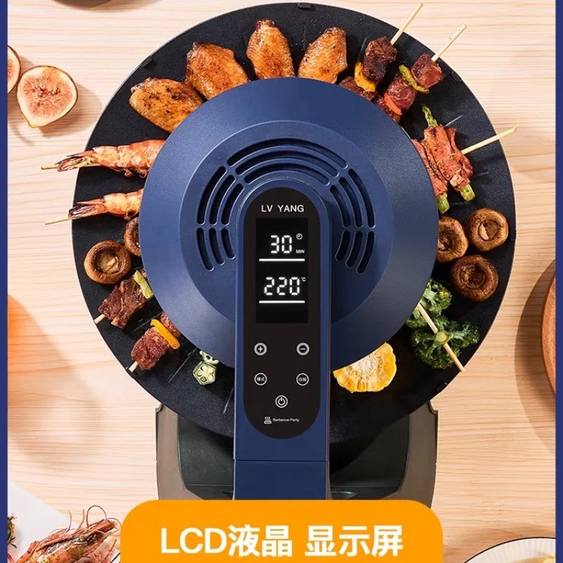 230 فولت البريطانية القياسية شواية باربيكيو كهربائية 110 فولت الأمريكية القياسية ماكينة شواء داخلي دخاني الشواء عموم ضوء