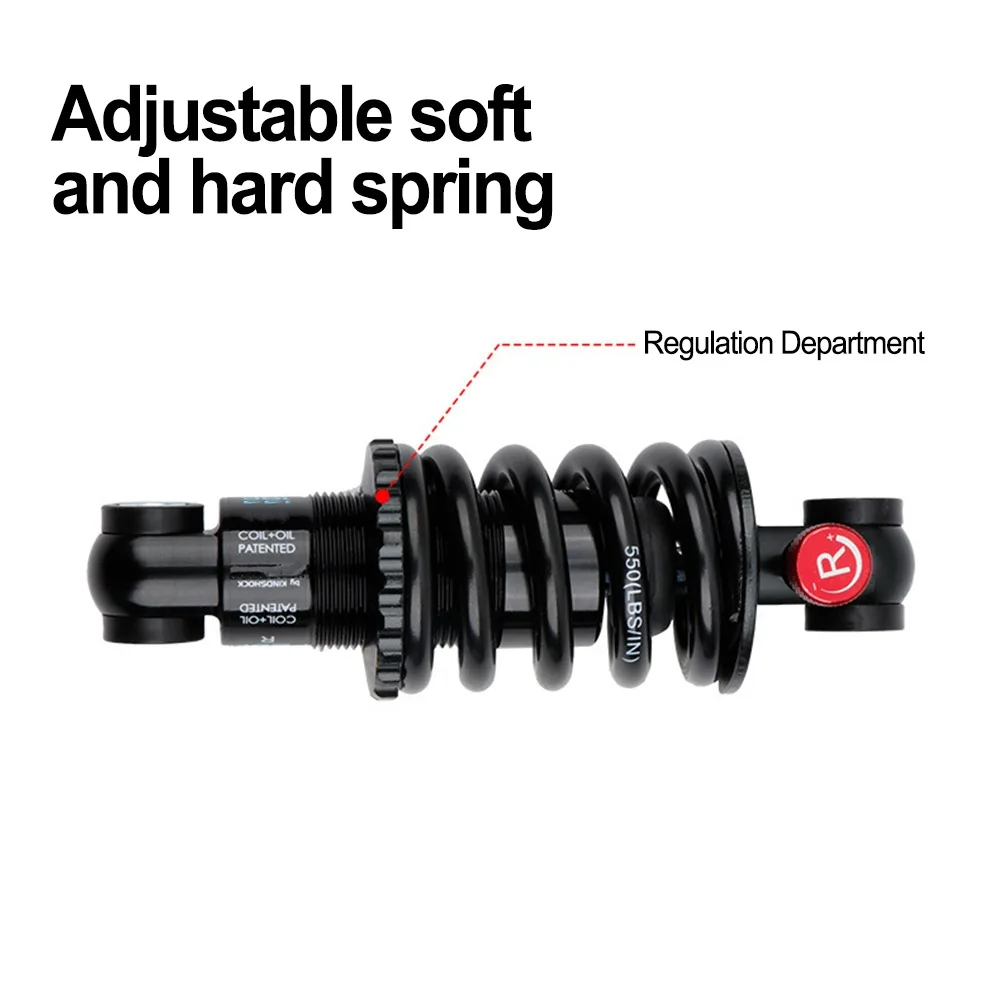 

150-190mm Bike Rear Shock Spring Shock Absorber For Mountain DownhillBike​ Rebound& Preload 2 Adjustments Cycling Accessories