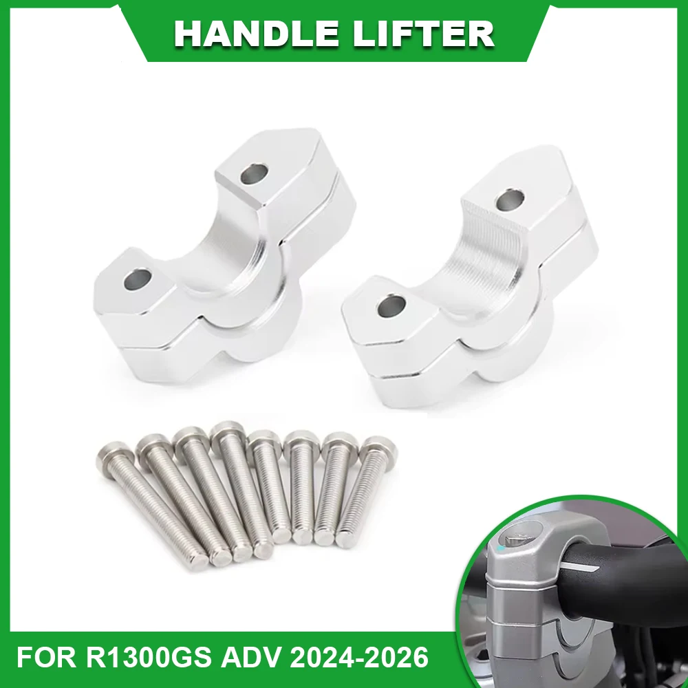For R1300GS Adventure Motorcycle Handlebar Riser For R 1300 GS ADV R1300 2024 2025 2026 Lifting Clamp Adapter Heighten 15mm 30mm