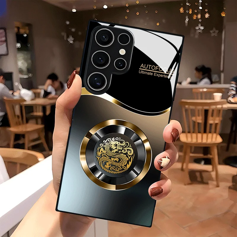 Gradation Business Exquisite luxury High-end PhoneCase Glass PhoneCase for Samsung Galaxy S26 S25 S24 S23 S22 S21 FE,Ultra,Plus — product photo 1 of 1