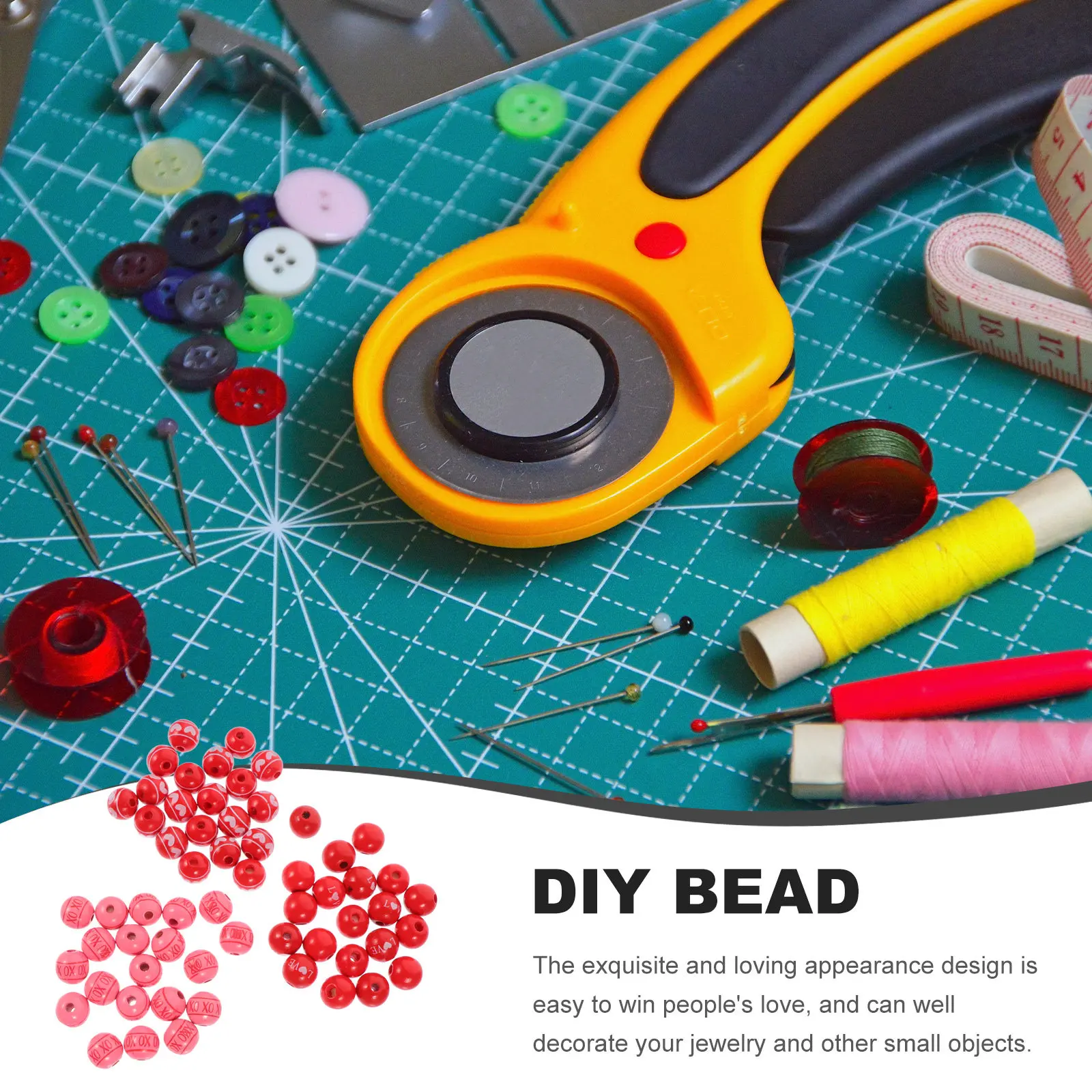 

60 шт. декоративных бусин в форме сердца, тематические деревянные бусины для Дня святого Валентина, для изготовления ожерелий, браслетов, украшений, аксессуары для рукоделия