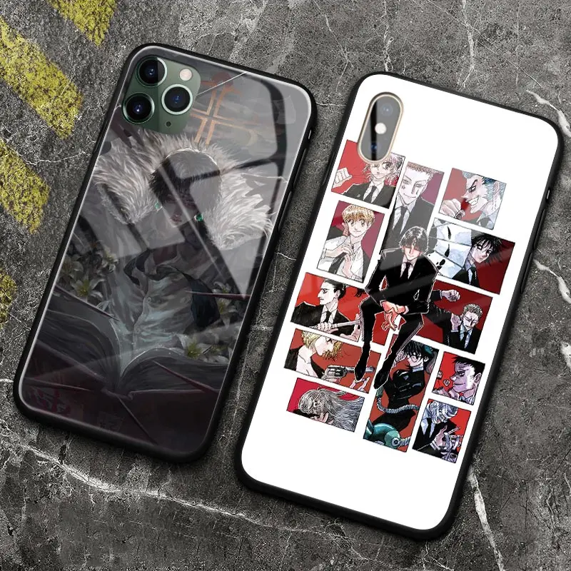 Phantom Troupe HxH Anime Tempered Glass Phone Case Cover Shell for IPhone 7 8 15 Plus X XR XS 11 12 13 Mini 14 15 Pro Max