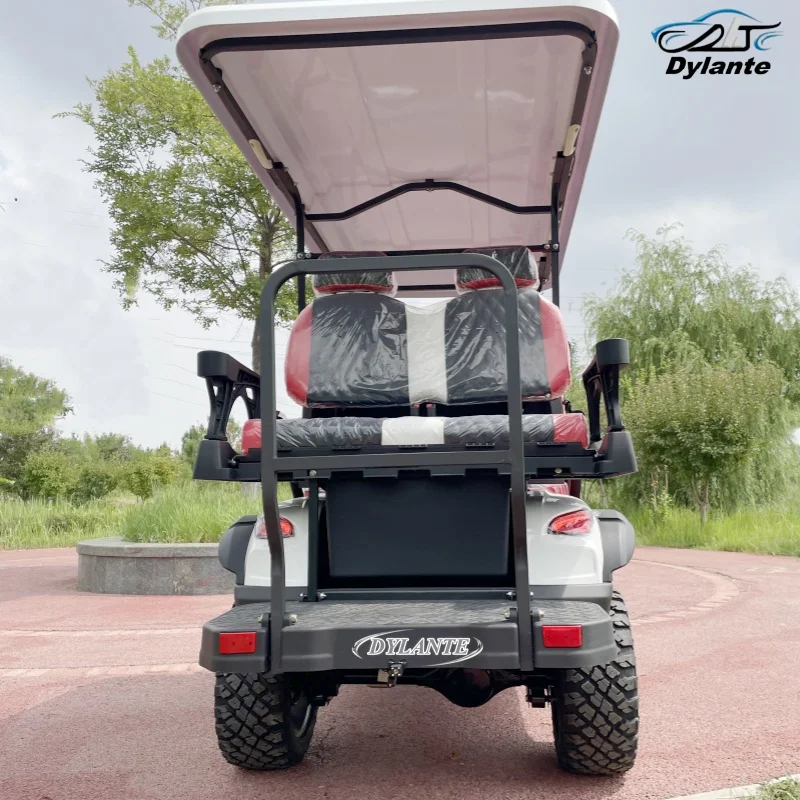 

Golf Cart 72V Lithium Battery Electric Golf Cart Utility Vehicle With Sound Bar Off-Road Tires Front Bumper Seat With Headrest