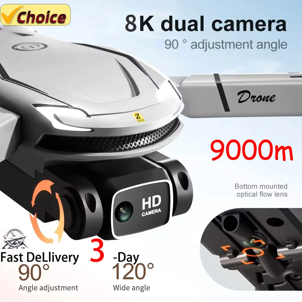 

New V88 Mini Drone 8k HD Camera 4K Obstacle Avoidance Aerial Photography Optical flow Foldable Quadcopter 5000M Gift Toys
