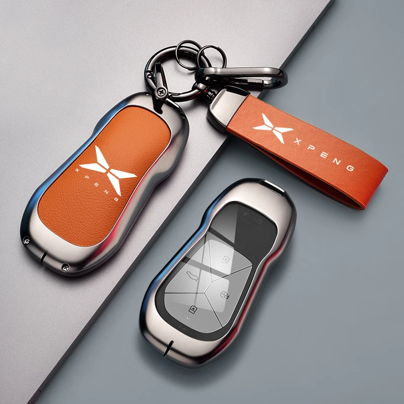 For Xpeng G6 G9 P5 P7 P7i Car Key Case Cover Xiaopeng G6 Car Keychain Protective Shell 3