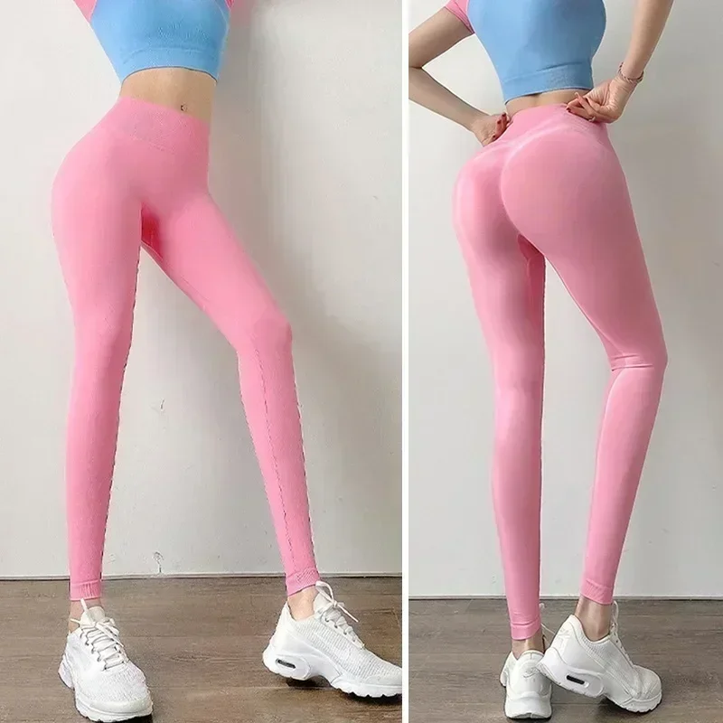 Nuvem esconder quente menina leggings de fitness mulheres calças yoga ginásio esporte push up sexy bunda collants calças de cintura alta correndo roupas esportivas