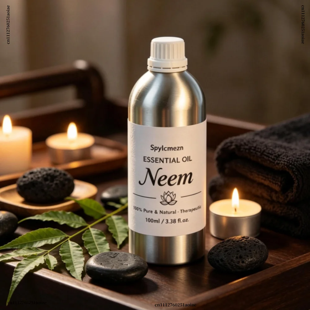 Home Fragrance Reed Diffuser Refill - 100ml ニームオイルリードディフューザーリフィル、天然エッセンシャルオイルのアロマ香り、ホームオフィス用、長持ちする空気清浄芳香剤