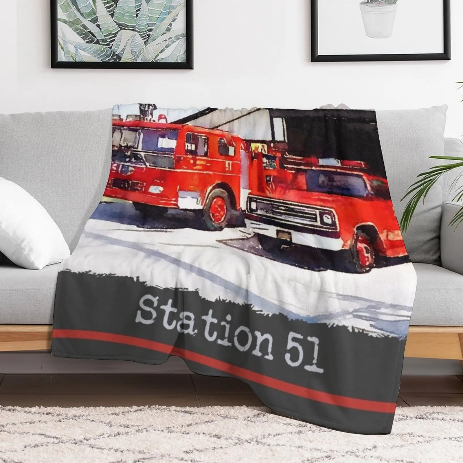 Station 51, Emergency TV Show Throw Blanket