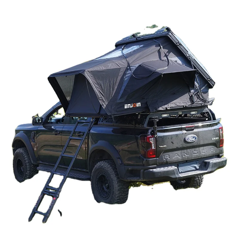 2025 ENJOIN Four-Season Quick Automatic Opening Aluminum Honeycomb Soft Cover Rooftop Tent for One Bedroom Car