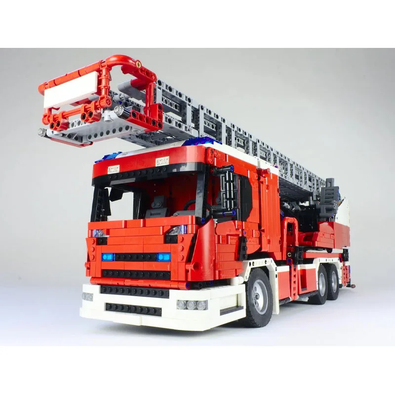MOC-60361City Rescue Fire Truck with Rotating Ladder Building Block Model 4701 Pieces Boys' Children Birthday Christmas Toy Gift