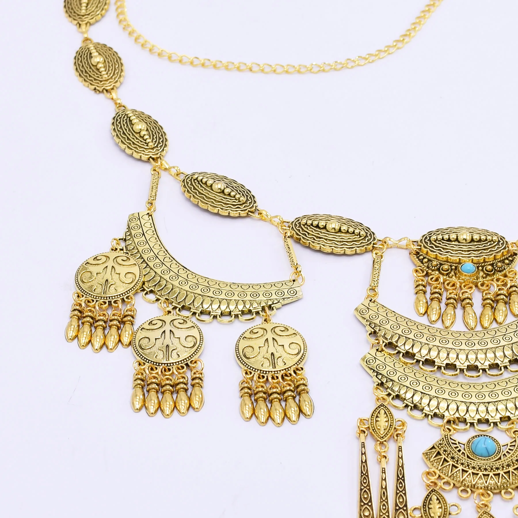 Antyczny damski łańcuszek na t – Ethnic Fashion Accessories recenzja i cena