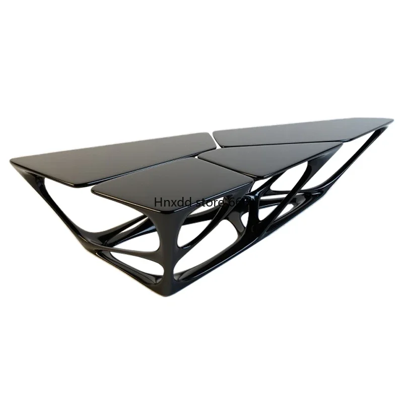 Nordic creative fiberglass special-shaped Zaha hollow coffee table