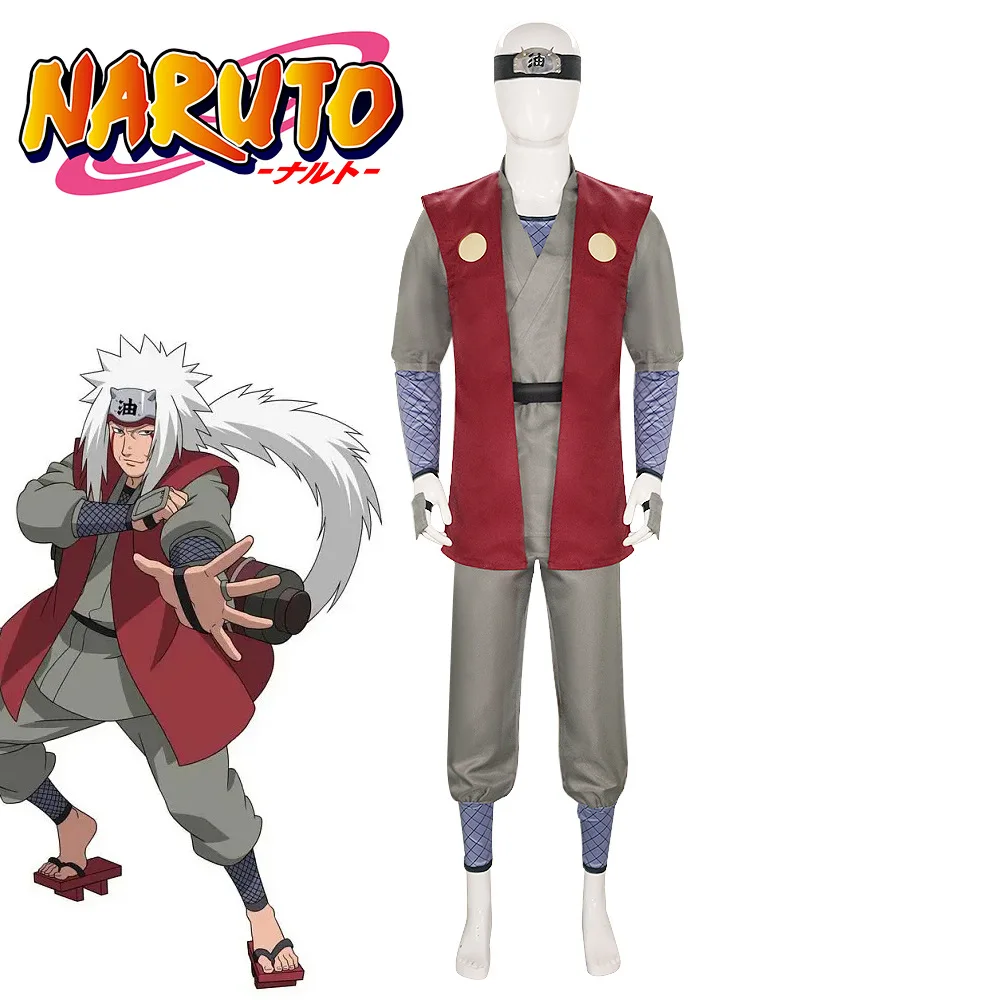 Anime Jiraiya cosplay kimono set costume complete costume Halloween party performance costume