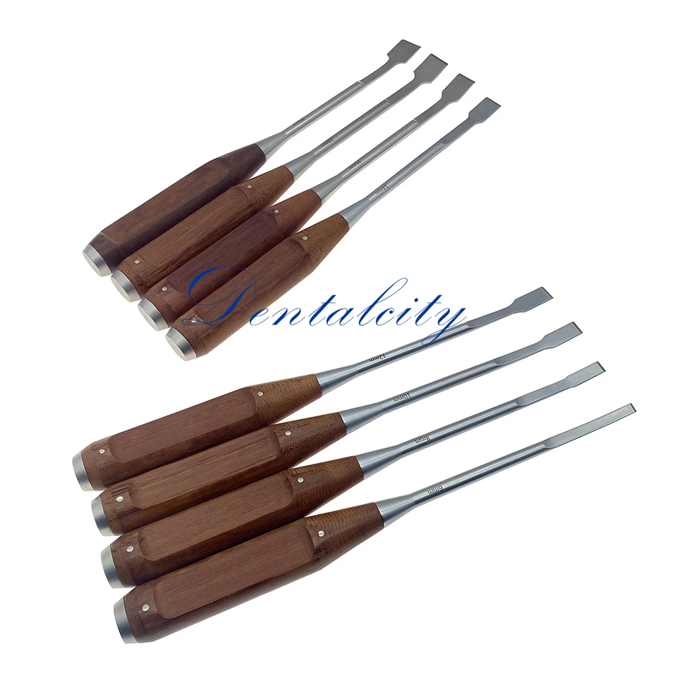 

Orthopedic Osteotomes Bone Knife with wooden handle Autoclavable Veterinary surgical Instrument 6mm-20mm for pet