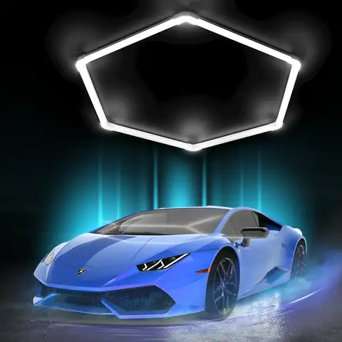 8 best sales led garage hexagonal - №5