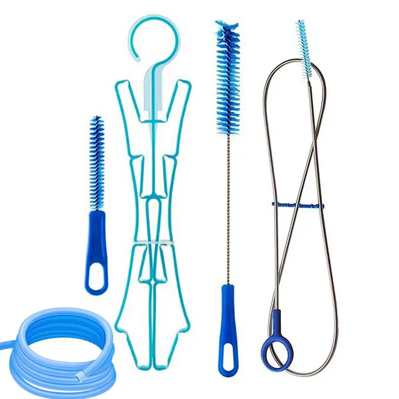 Water Bag Brush Cleaner Hydration Bladder Tube Brush 1Set 4In1 Water Bag Cleaning Kit Brush Cleaning Tool For Water Bladders