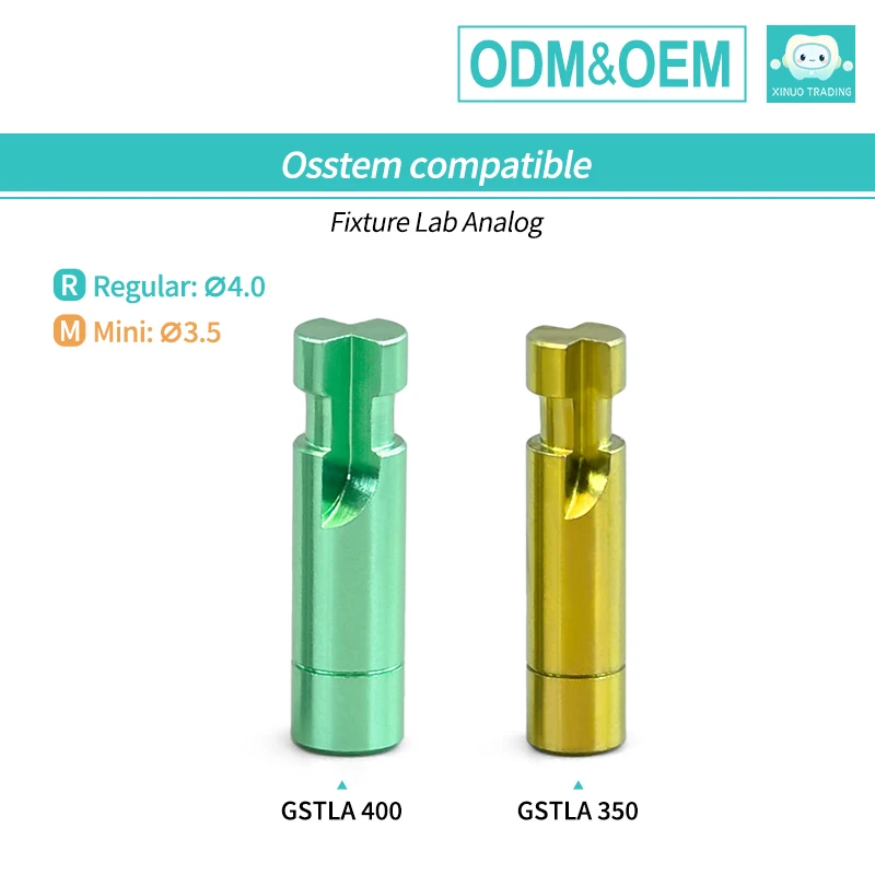 6PCS OSSTEM Fixture Lab Analog Dental Implant System Abutment Surgical Guide Kit for Dental Clinic Laboratory Equipment in Stock