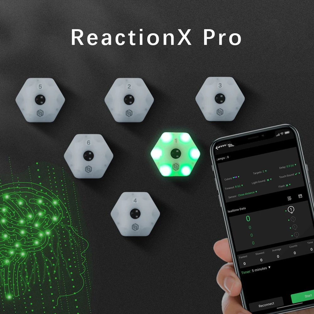 

ReactionX Pro Training Light Speed Agility Response Intelligent Device Boxing Children's Physical Fitness Rehabilitation