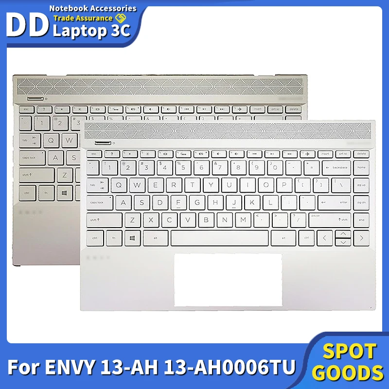 

New Laptop Palmrest Upper Cover With US Backlit Keyboard Original For HP ENVY 13-AH 13-AH0006TU TPN-W136 Laptop Notebook Case