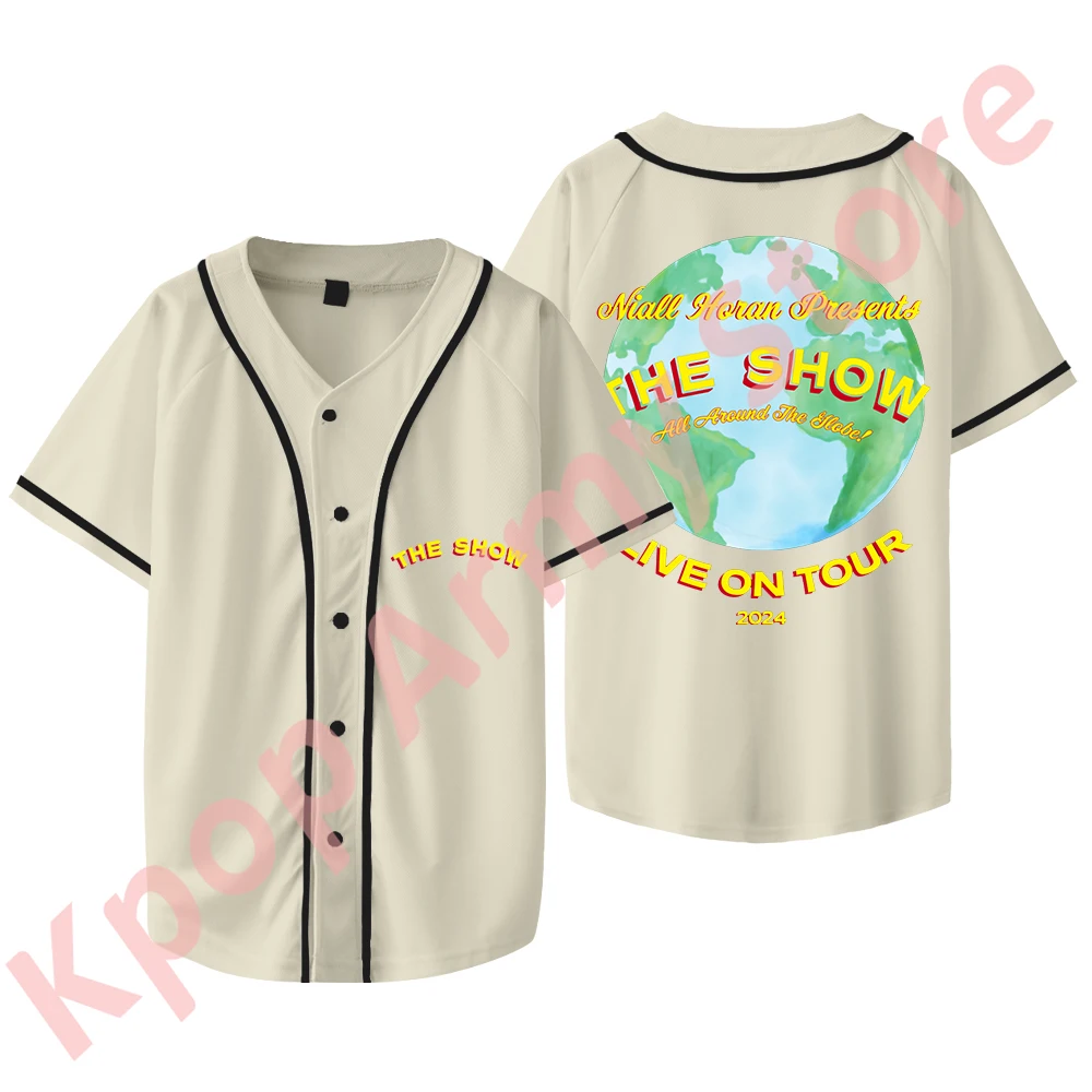 Niall Horan World Tour Merch Baseball Jersey Summer  Women Men Fashion Casual Short Sleeve Tee Tshirts