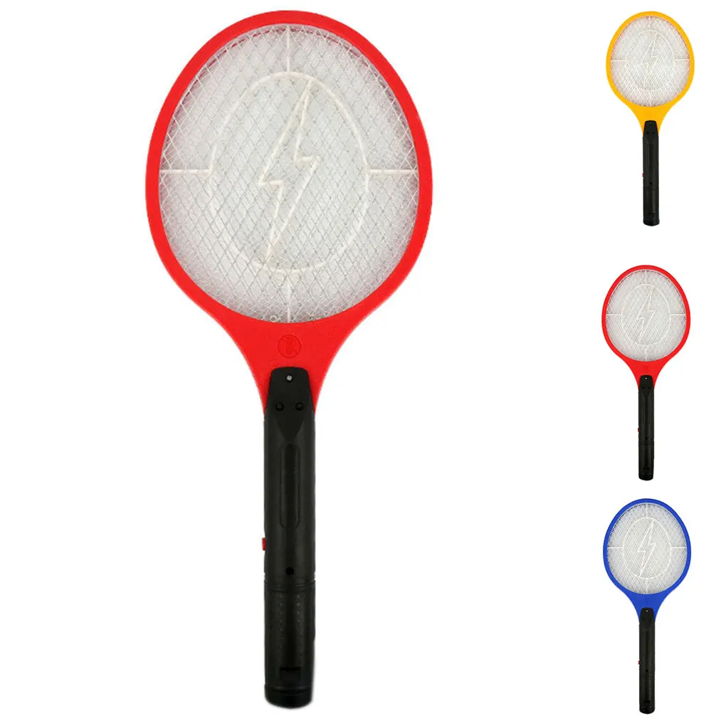 US Plug Mosquito Killer Electric Tennis Bat Handheld Racket Insect Fly Bug Swatter Household Mosquito Pat