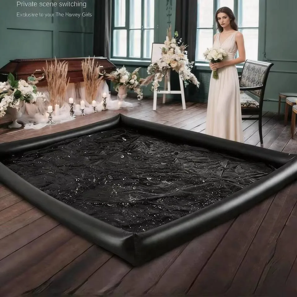 PVC Waterproof Bedding Sheet Cover Inflatable Water Bed Spa Water Push Oil Massage Furniture For Home Room Outdoor Field Use