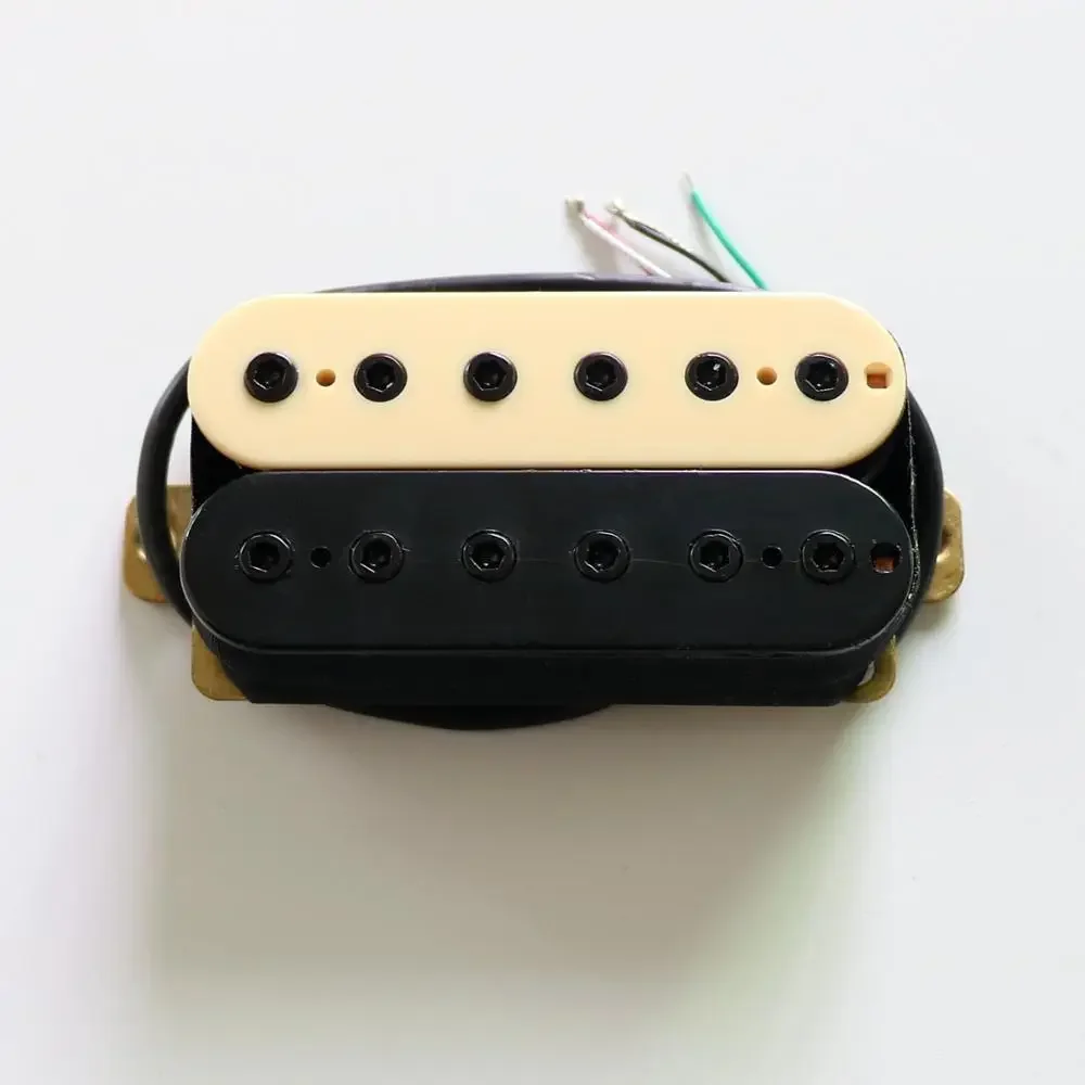 Donlis Pure Blood Hex Pole High Output Humbucker Guitar Pickups In Zebra With Ceramic Magnet DIY Pickup Parts