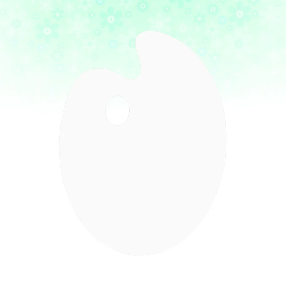 

Transparent Oval Acrylic Painting Palette 30x20cm Easy Carrying Color Mixing Tray Art Paint Palette Painting Tray