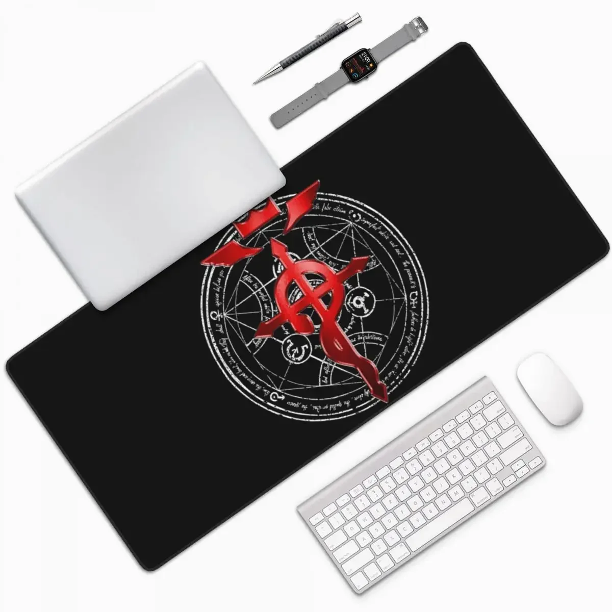 

Fullmetal Alchemist Transmutation Symbol Large Mouse Pad Computer Keyboard Mouse Mat Gamer PC Laptop Desk Mat Office Table Mats