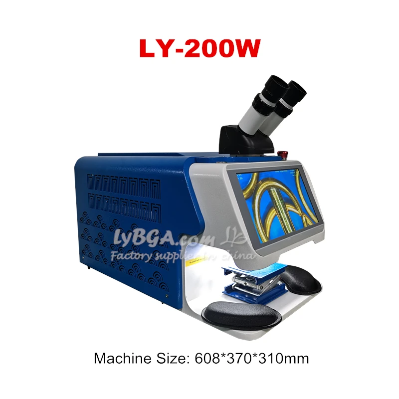 Touch Screen Spot Welders Jewelry Laser Welding Machine 200W 100W Ring Pendant Micro Laser Soldering Welder with CCD Microscope