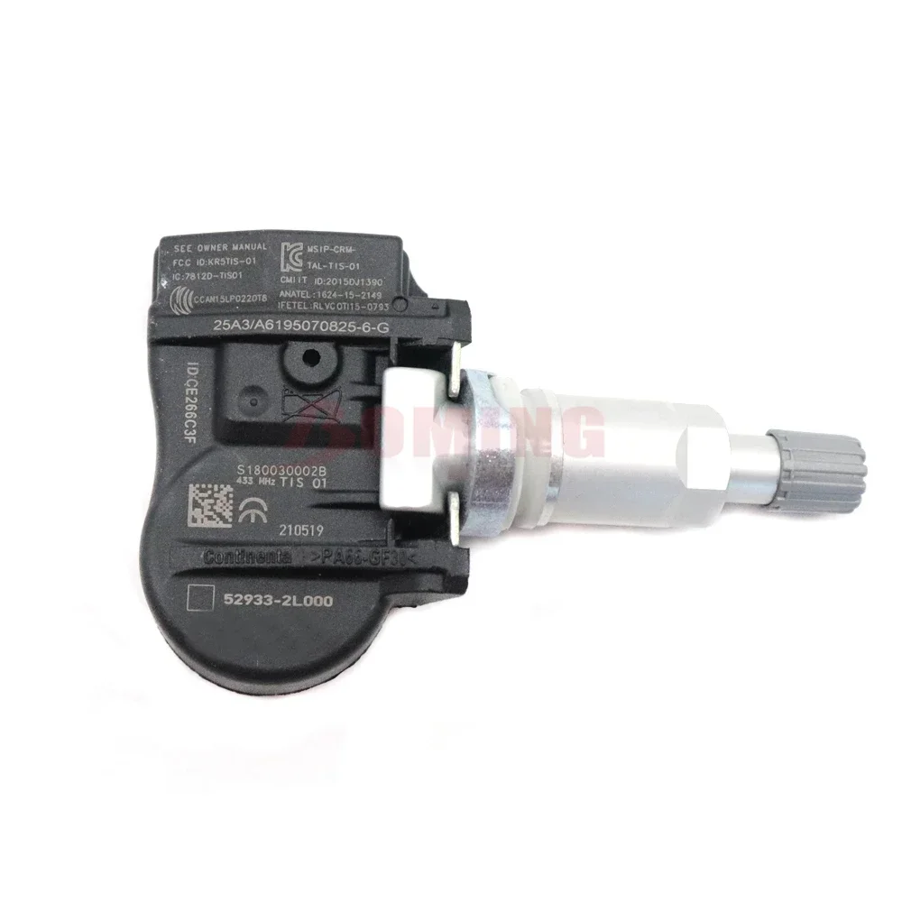 52933-2L000 Tire Pressure Monitoring Sensor for Hyundai I10 [PA] I30 [FD] Kia Ceed [ED] 2006-2013 TPMS 52933-2L600 433MHz