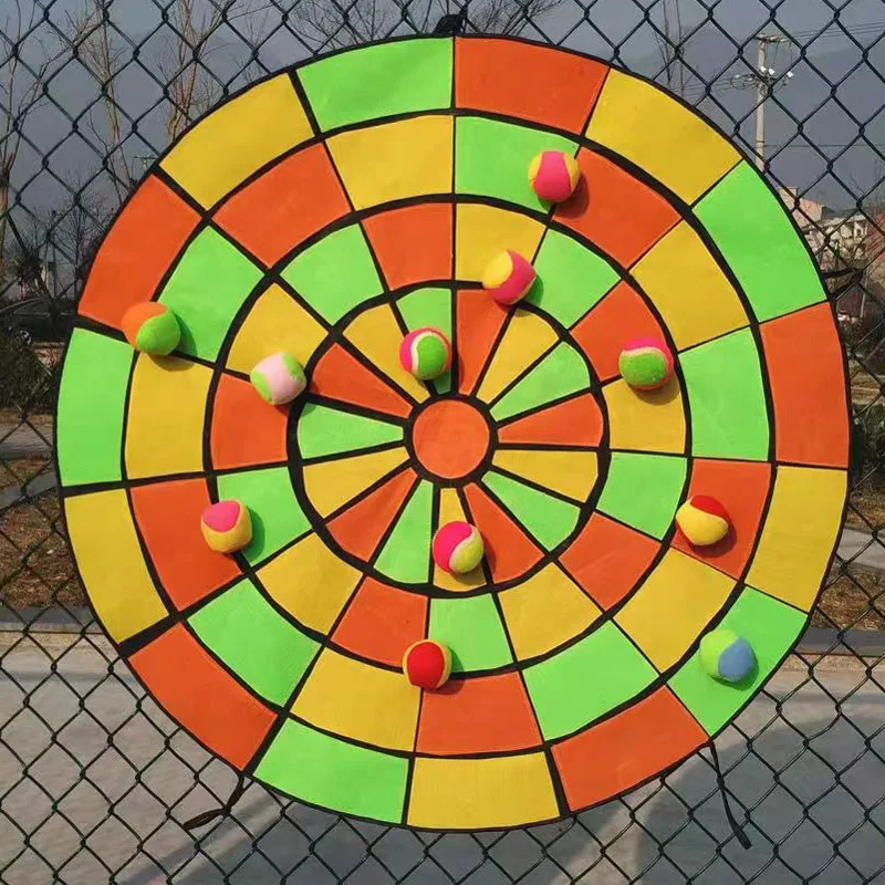 Dart Board Game com bolas pegajosas para crianças, brinquedos sensoriais, jardim de infância, escola, playground, ao ar livre, diversão, carnaval Party Favors