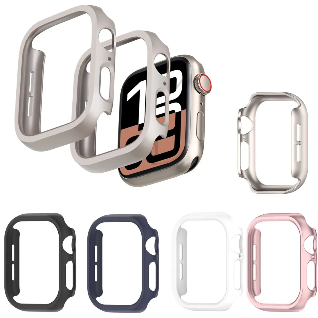 Защитный чехол-бампер для ПК для Apple Watch Series 10 9 8 7 6 SE 40 41 44 45 46 Ultra 2 49 мм, чехол для умных часов