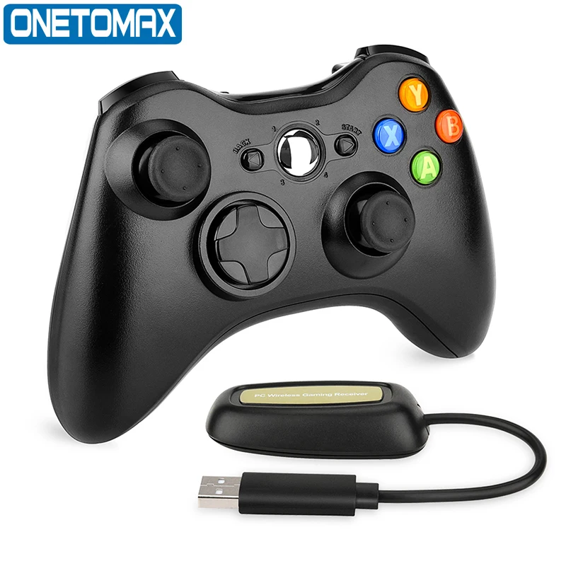 لاسلكي/ذراع تحكّم سلكيّة غمبد متوافق مع XBOX 360 عصا تحكم لاسلكية Joypad متوافق مع Xbox & Slim 360 قطعة Windows