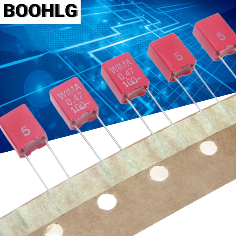 

10PCS original 0.47UF 100V WIMA 100V 0.47UF 474 BD P=5MM film capacitor